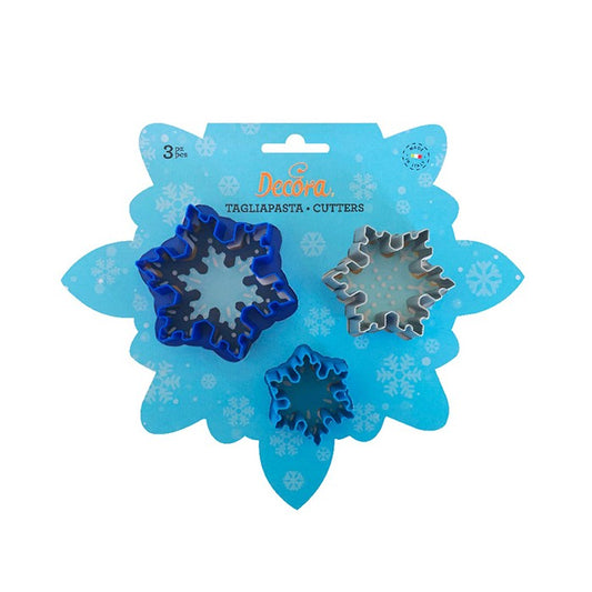 Set 3 tagliapasta frozen star in plastica