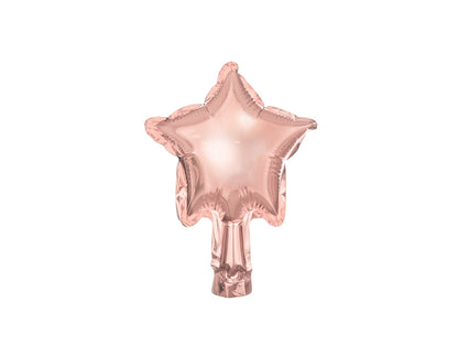 Foil balloons Stars 12cm rosa gold 25pz