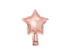 Foil balloons Stars 12cm rosa gold 25pz