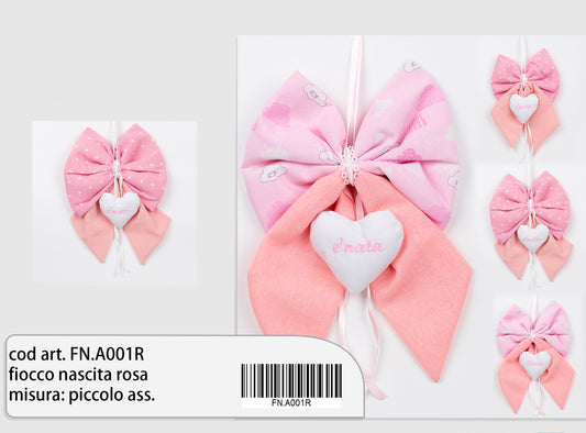 fiocco nascita rosa misura: piccolo ass.