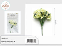 Artificial flowers for wedding favors 10cm ivory