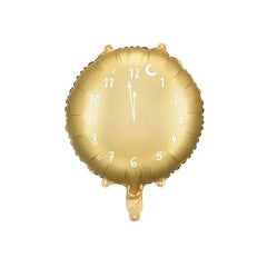 Foil balloon Clock 45 cm gold