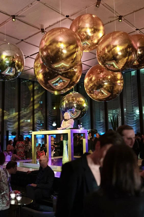 Orbs sfera gonfiabile oro Ø 100 cm – Aura, 1 pz
