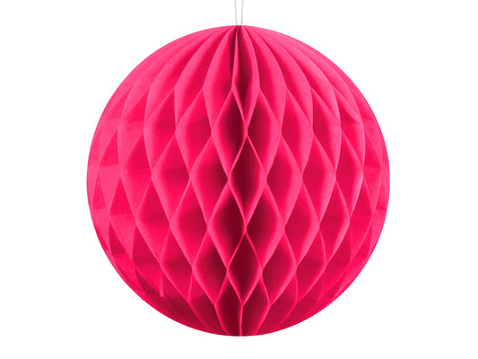 Honeycomb Ball. dark pink. 10cm
