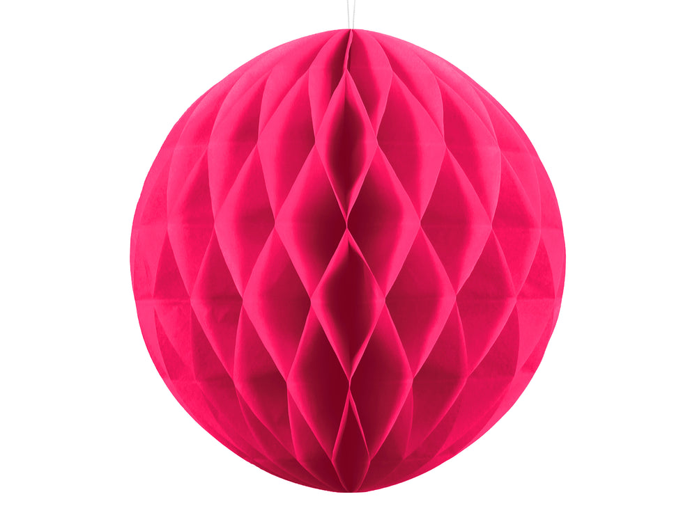 Honeycomb Ball. dark pink. 20cm