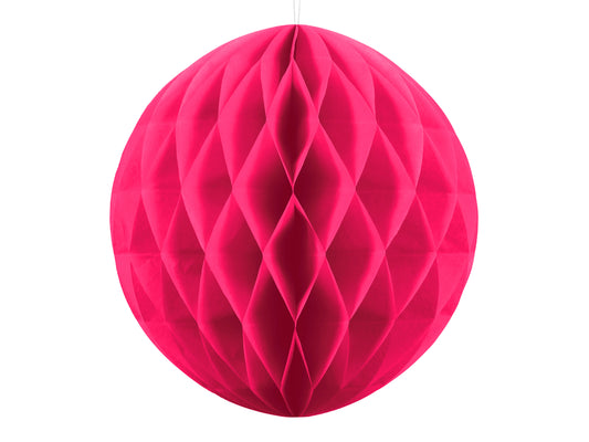 Honeycomb Ball. dark pink. 20cm