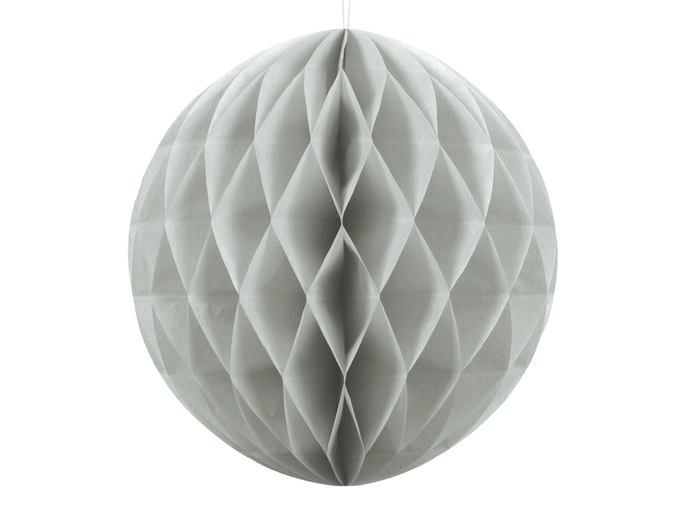 Honeycomb Ball. light grey. 40cm