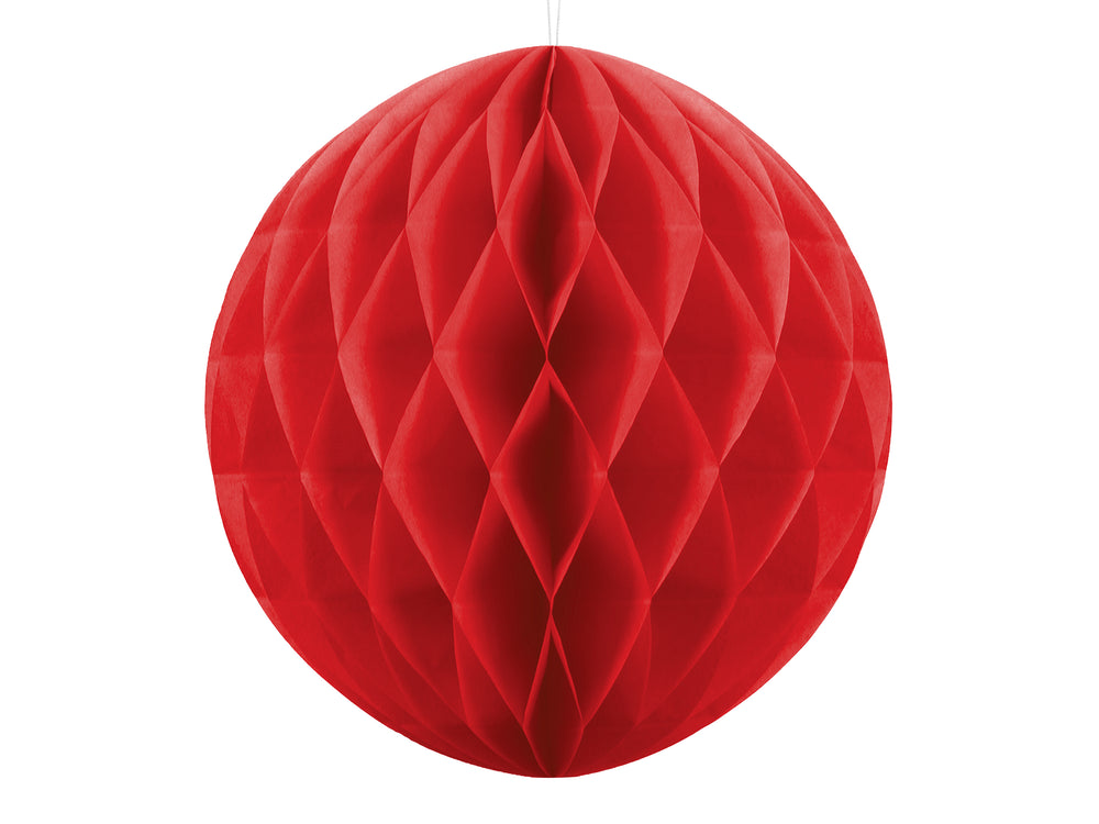 Honeycomb Ball. red. 20cm