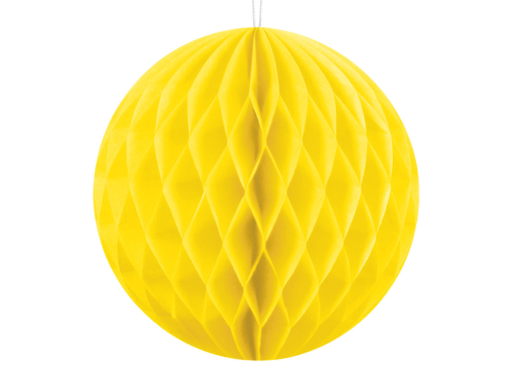 Honeycomb Ball. Yellow. 10cm