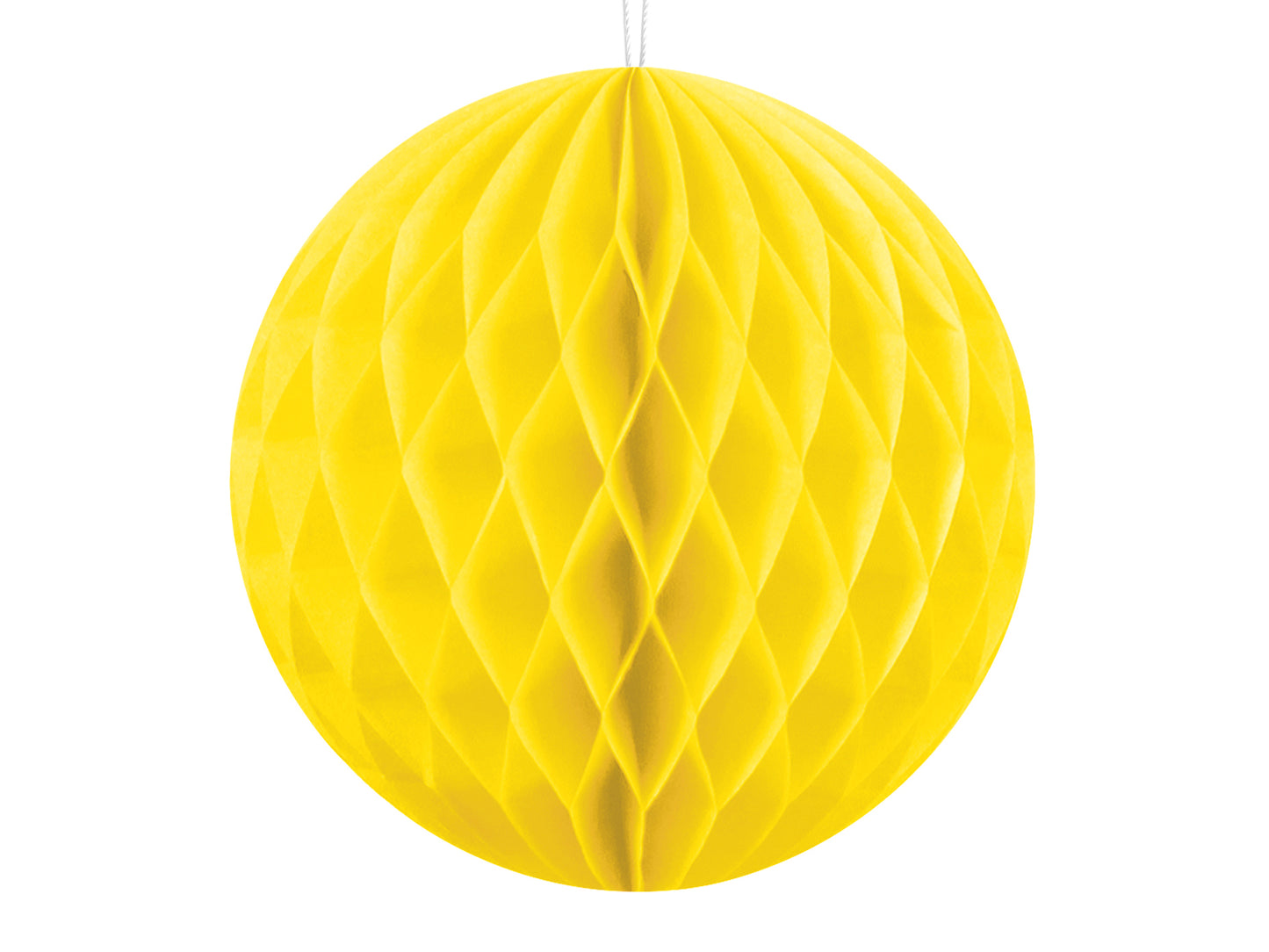 Honeycomb Ball. yellow. 10cm