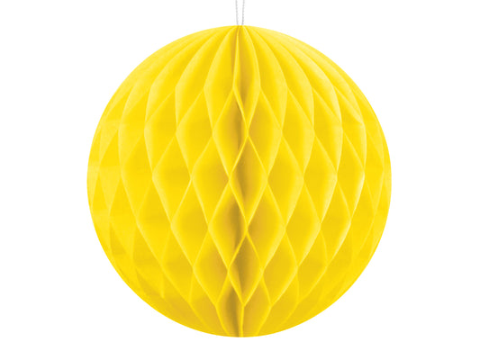 Honeycomb Ball. yellow. 10cm