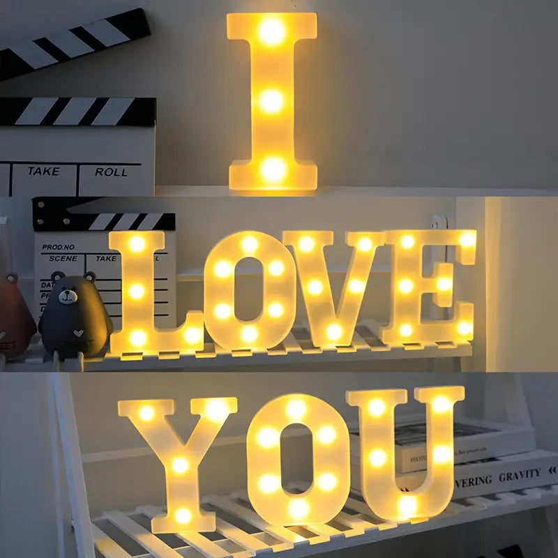 Lettera LED "L" 22 cm – Luce Calda