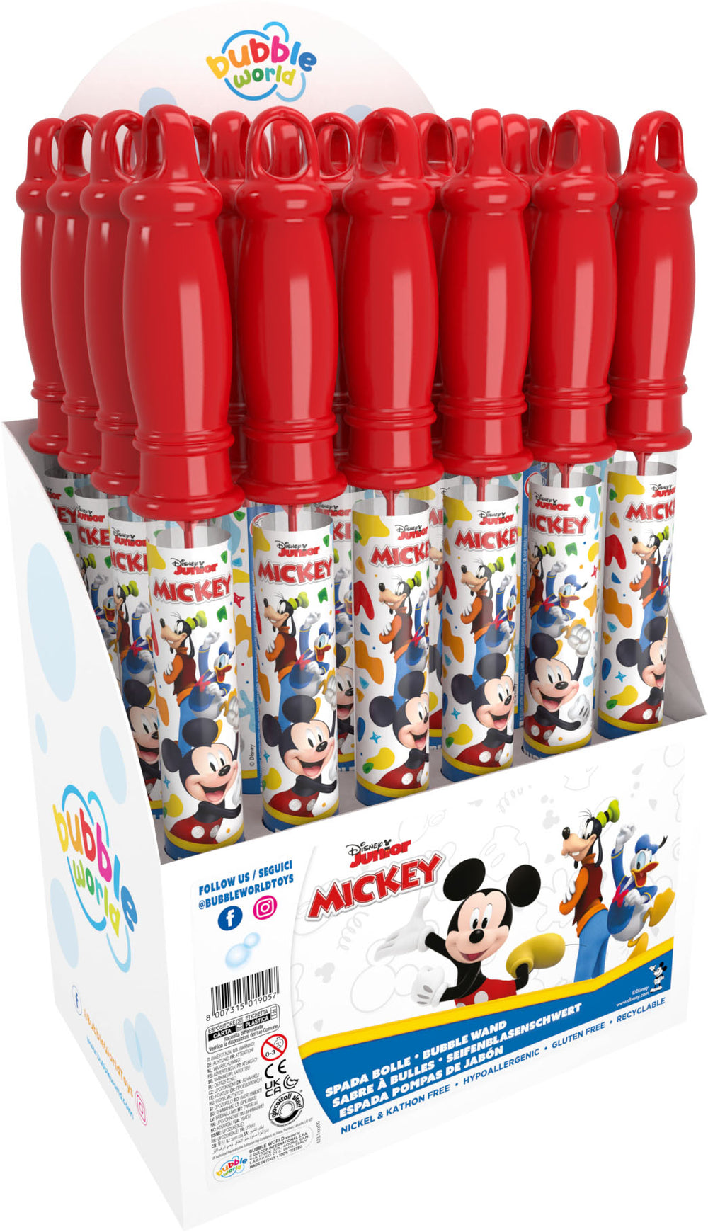 Mickey Mouse bubble wand filled 120ml
