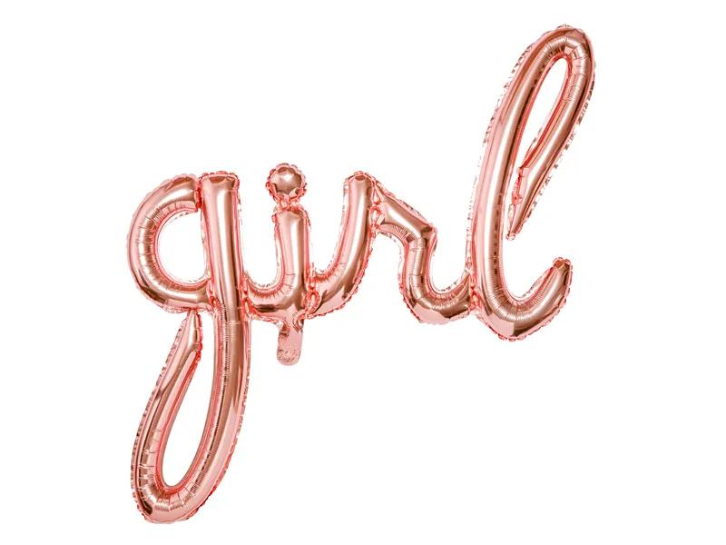Palloncino foil Girl rose gold. 77x70cm