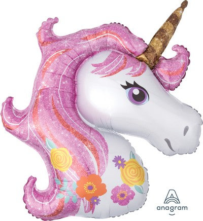 Supershape foil balloon 83x73cm Magical Unicorn