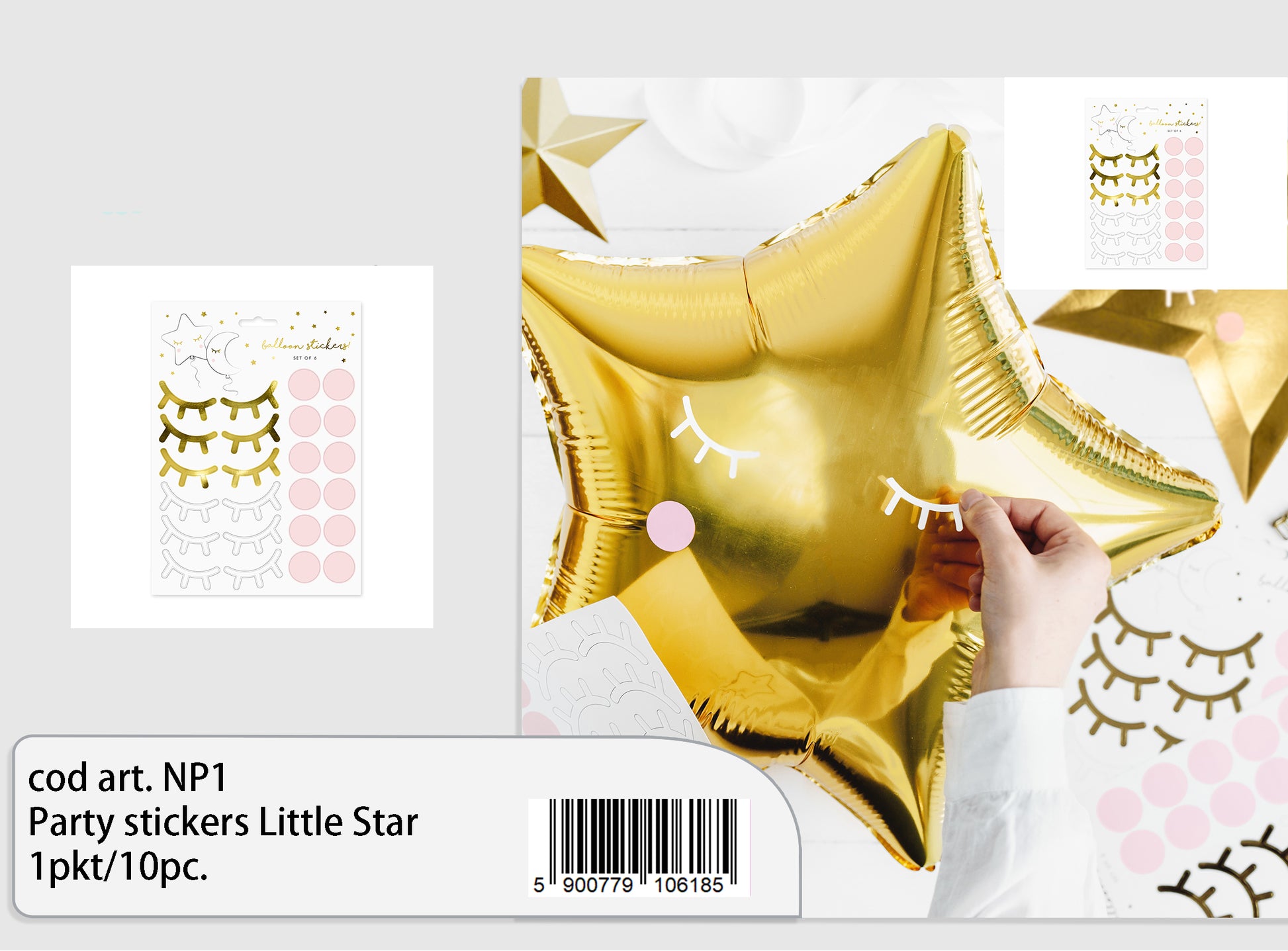 Party stickers Little Star