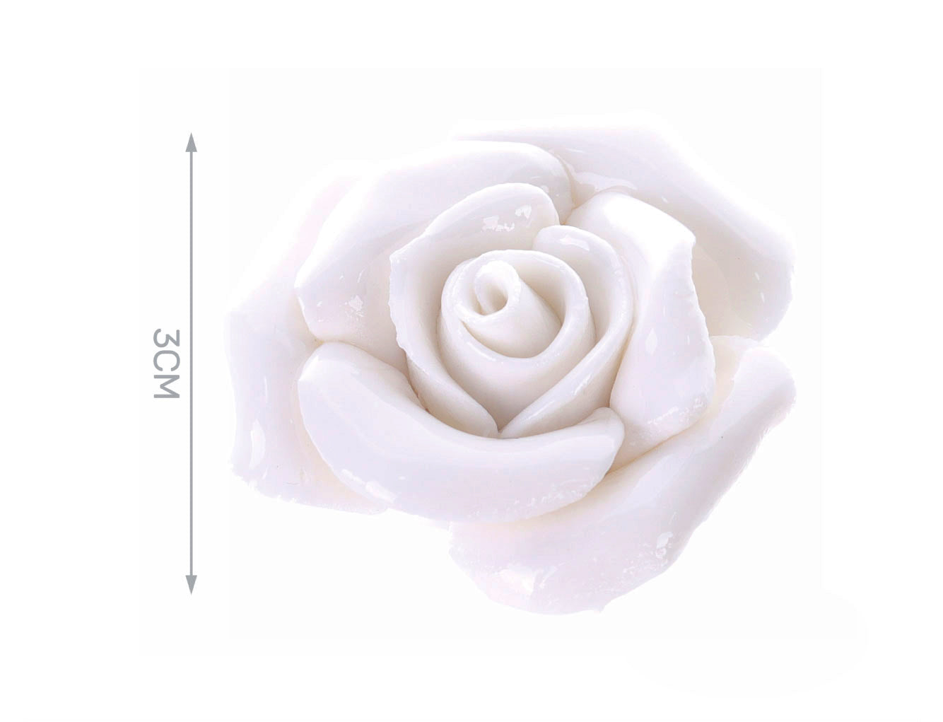 ROSA IN CERAMICA BIANCA