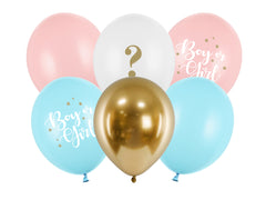 Balloons 30 cm Boy or Girl mix 6pcs