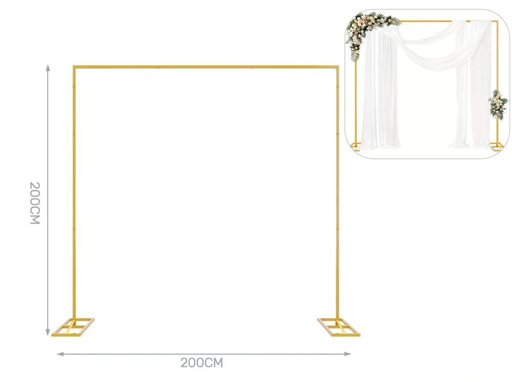 200x200cm gold square balloon stand
