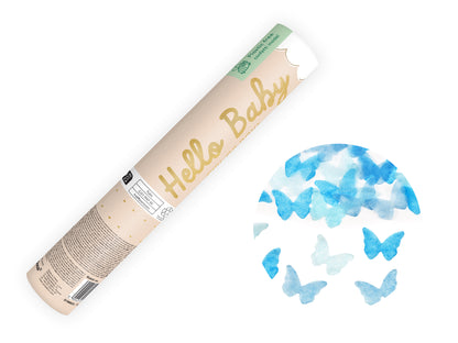 Cannone sparacoriandoli gender reveal Boy 20cm