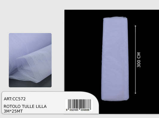 magic tulle v.lilla  3x25mt  (prezzo al metro)