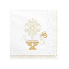 Tovaglioli Santo Battesimo 33x33cm 20pz