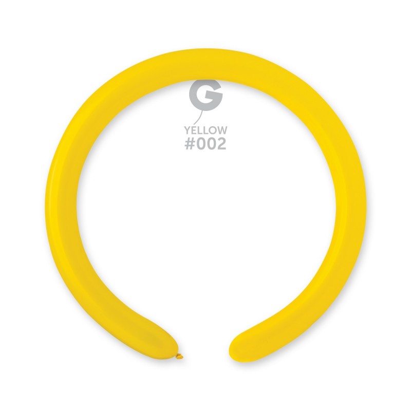 2-inch modeling balloons, pastel yellow, 100 pcs.
