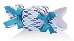Caramella rombi blu celesti 12x4x4cm