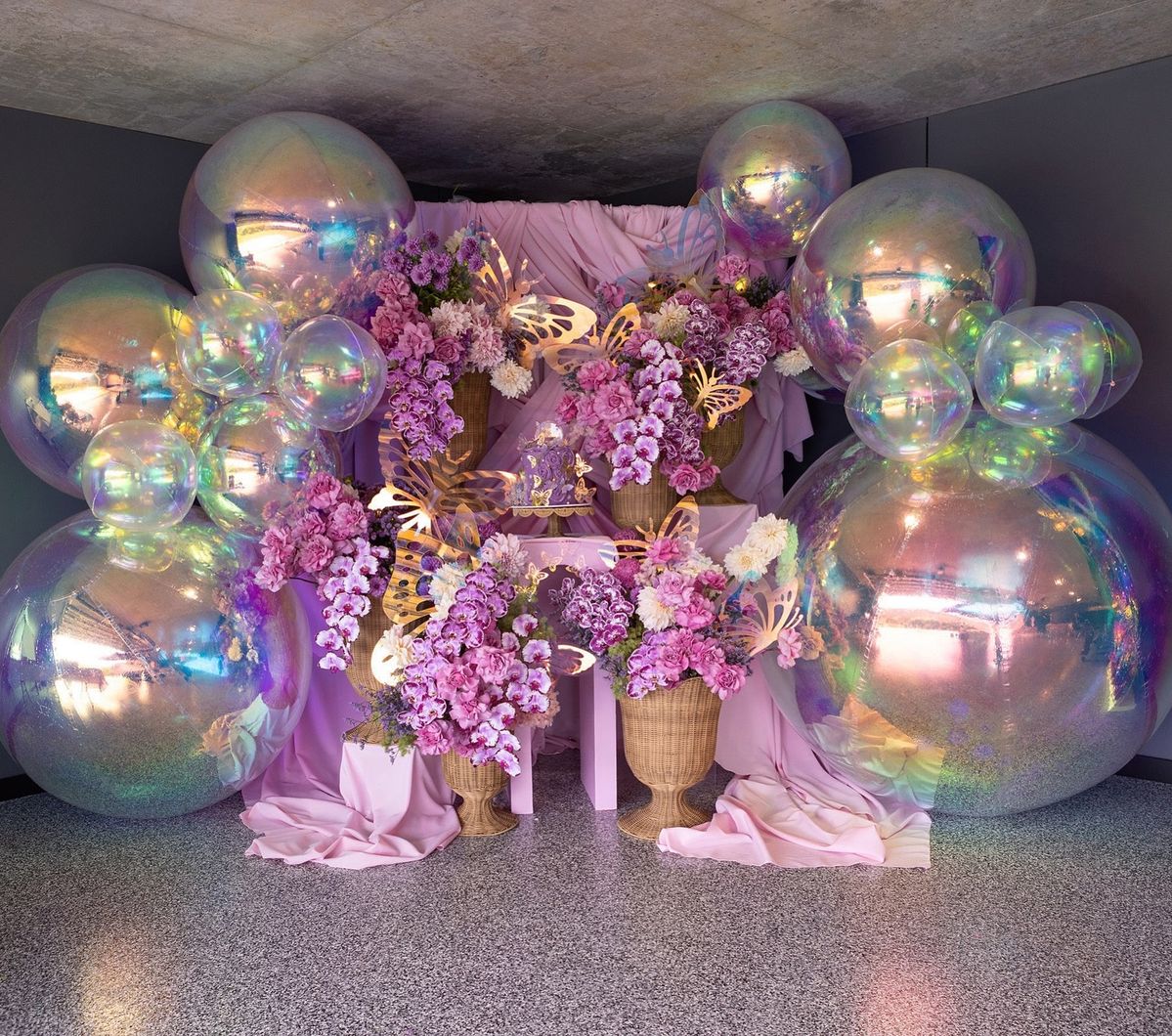 Orbs sfera gonfiabile iridescente Ø 150 cm – Aura, 1 pz