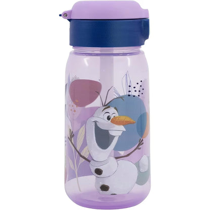 Borraccia con cannuccia trasparente Pop Up Frozen 510ml