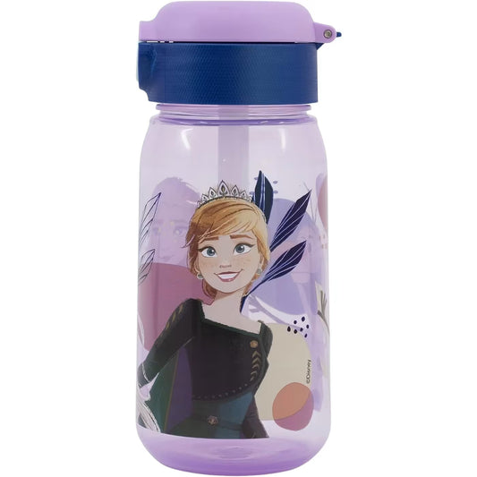 Borraccia con cannuccia trasparente Pop Up Frozen 510ml