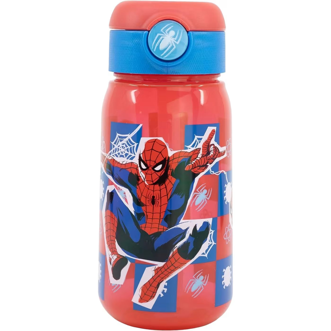 Spiderman borraccia con cannuccia pop up 510ml