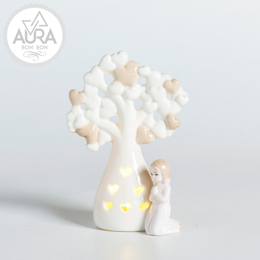 Comunione bimba con albero della vita 9,7x4,3x15cm