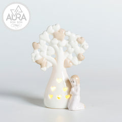 Comunione bimba con albero della vita 9,7x4,3x15cm