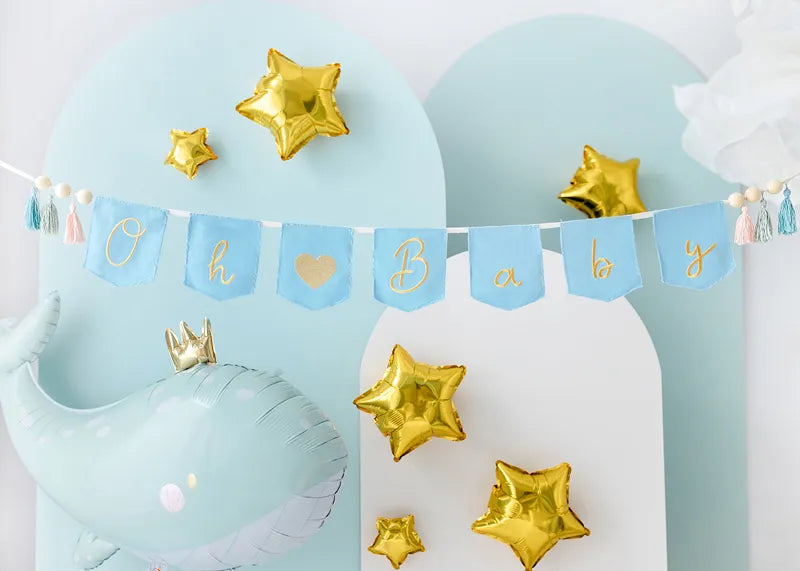 Foil balloons Stars 12cm gold 25pz