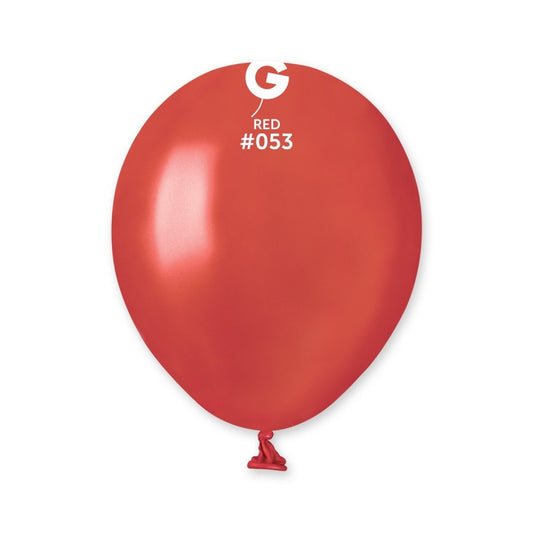palloncini 5inch lattice metallizzati rosso cf.100