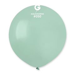 19-inch pastel aquamarine latex balloons, 25 pcs