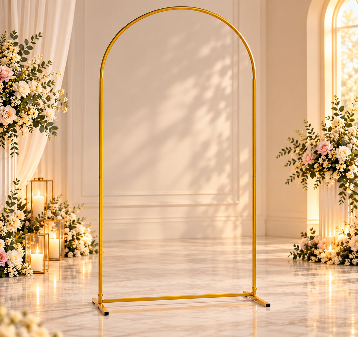 Arco oro Aura 100x200 cm per allestimenti ed eventi