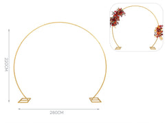 Supporto per palloncini circolare senza base 220cm oro