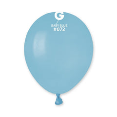 5-inch pastel baby blue latex balloons, 100 pcs