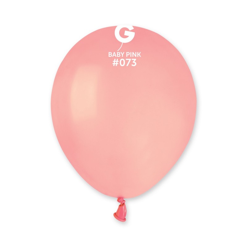 5-inch latex pastel baby pink balloons cf100