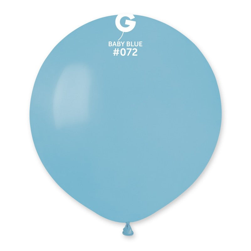 19 inch pastel baby blue latex balloons cf25