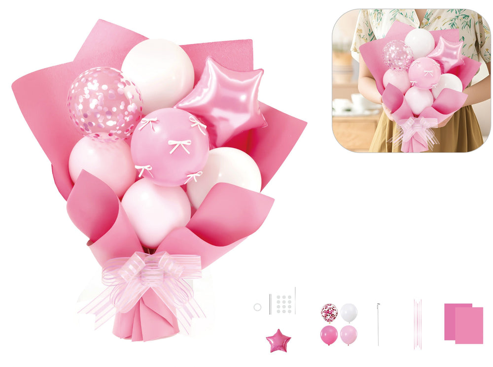 Balloon bouquet rosa