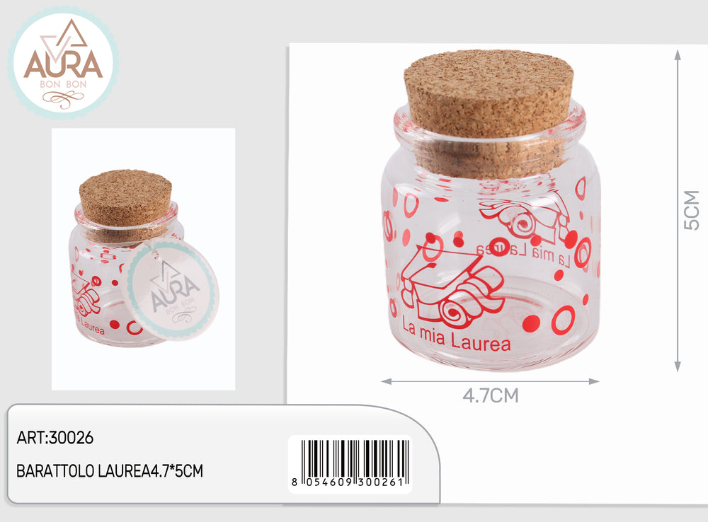 Graduation jar 4.7x5cm