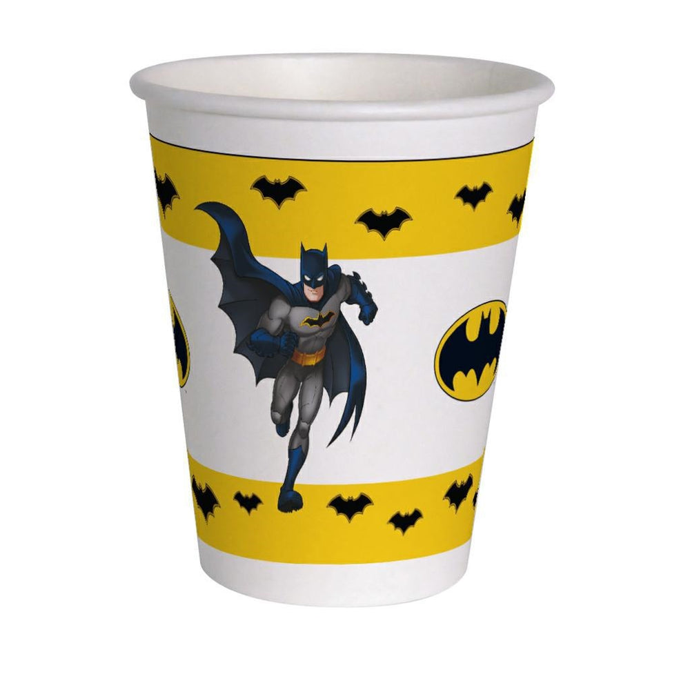 Compostable Batman Paper Cups 255ml (8 pcs)