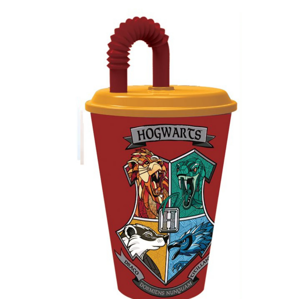 Harry Potter School Shields 430ml Straw Cup