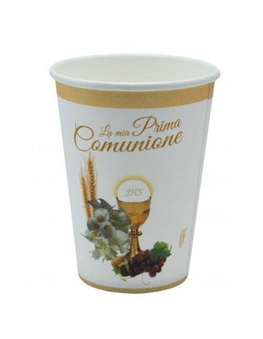 8-piece First Communion paper cups