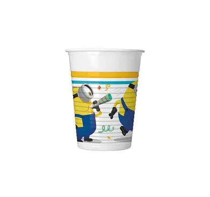 bicchieri plastica Minions Rise of Gru ml 200 8pz