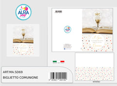 Biglietto Prima Comunione con calice