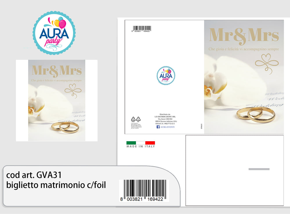 Wedding greeting card